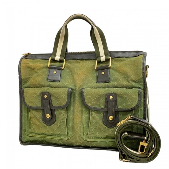 LOUIS VUITTON Green Monogram Tote Bag - Picture 1 of 15